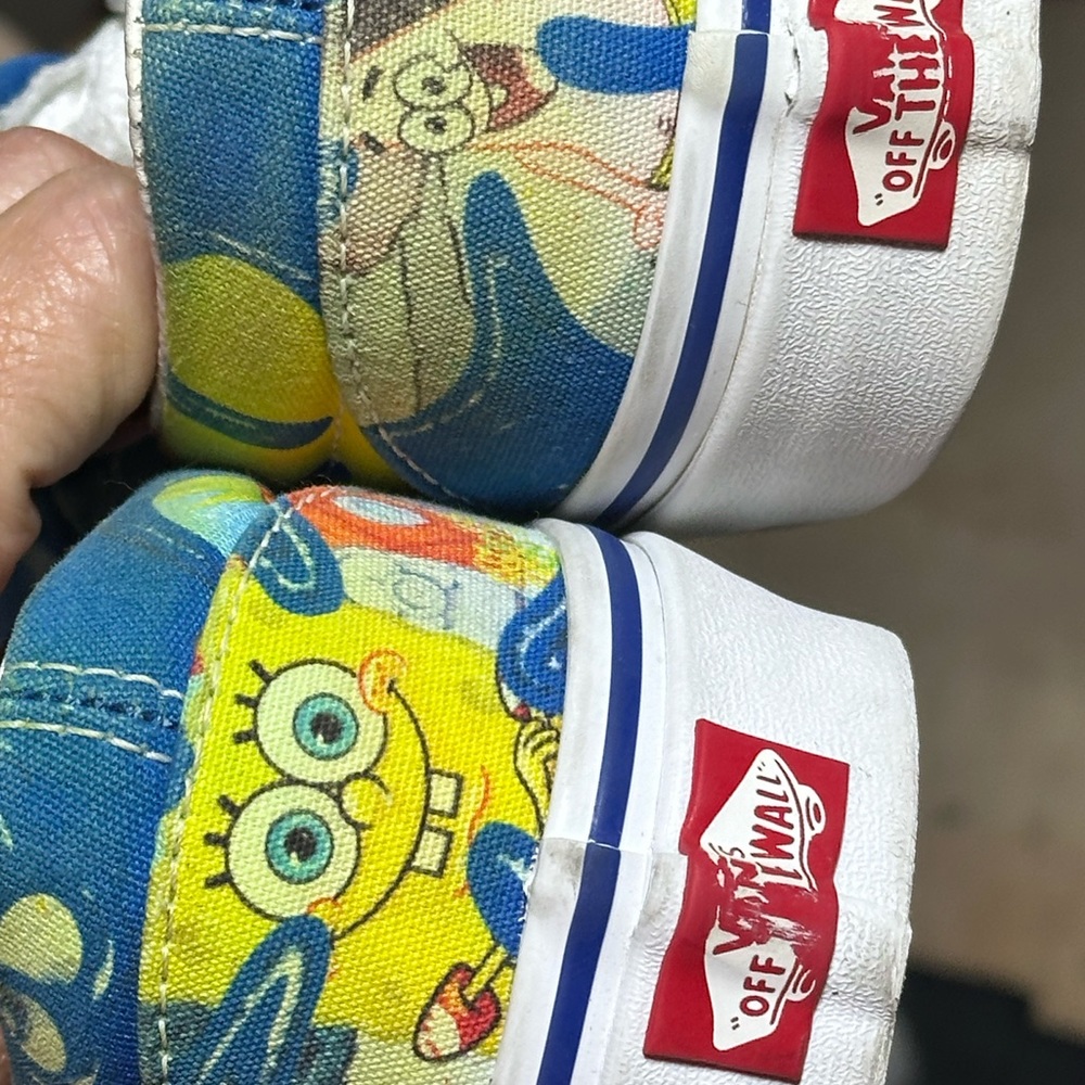 Vans X Spongrbob Collab Slide On Sneaker 8.5 Men’s OR 10 Women Release Box I - Picture 12 of 16
